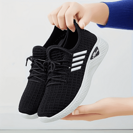 SHZHRUKUNSHM Lightweight Women‘s Solid Color Mesh Lace Up Sneakers with Soft Sole for Walking & Fitness Breathable Low-top Athletic Shoes.
SHZHRUKUNSHM Lightweight Women‘s Solid Color Mesh Lace Up Sneakers with Soft Sole for Walking & Fitness Breathable Low-top Athletic Shoes.