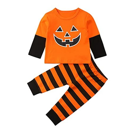 StylesILove Baby Toddler Boys Pumpkin Long Sleeve T-Shirt and Stripe Pants 2pcs Orange Halloween Cotton Outfit (3 Years)
StylesILove Baby Toddler Boys Pumpkin Long Sleeve T-Shirt and Stripe Pants 2pcs Orange Halloween Cotton Outfit (3 Years)