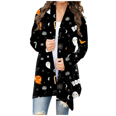 DENGDENG Women s Plus Cardigan Long Sleeve Lightweight Sweatshirts Casual Open Front Plus Size Cardigans Cute Halloween Ghost Printed Sweater Maternity Fall Jacket Black 4XL
DENGDENG Women s Plus Cardigan Long Sleeve Lightweight Sweatshirts Casual Open Front Plus Size Cardigans Cute Halloween Ghost Printed Sweater Maternity Fall Jacket Black 4XL