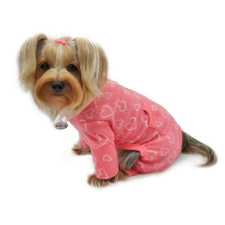 KBD090-XL Blush of Love Fleece Turtleneck Pajamas - Extra Large