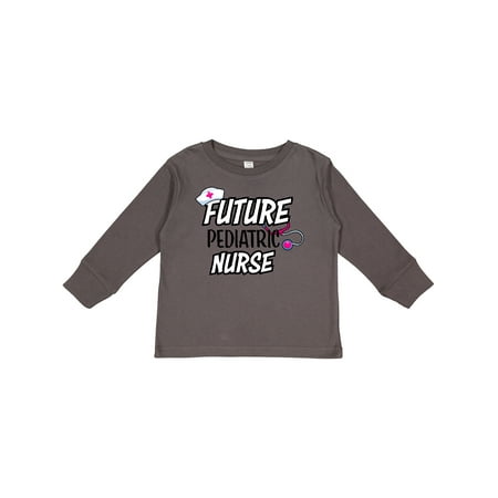 Inktastic Future Pediatric Nurse Gift Toddler Toddler Girl Long Sleeve T-Shirt