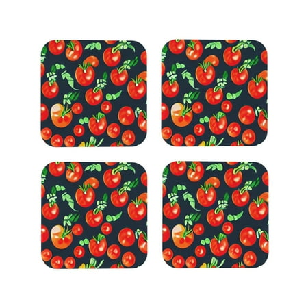 Drink Coasters Set of 4 Tomatoes Leather Coasters for Coffee Table Protector Heat Resistant Cute Coasters for Home Decor Housewarming Gifts Bar Kitchen 4 Inch Square
Drink Coasters Set of 4 Tomatoes Leather Coasters for Coffee Table Protector Heat Resistant Cute Coasters for Home Decor Housewarming Gifts Bar Kitchen 4 Inch Square