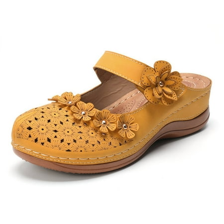 〖Yilirongyumm〗 Yellow 41 Sandals Women Vintage Fashion Slippers On Slip Sandals Flower Wedge Women s Shoes Ladies Women s Sandals
〖Yilirongyumm〗 Yellow 41 Sandals Women Vintage Fashion Slippers On Slip Sandals Flower Wedge Women s Shoes Ladies Women s Sandals