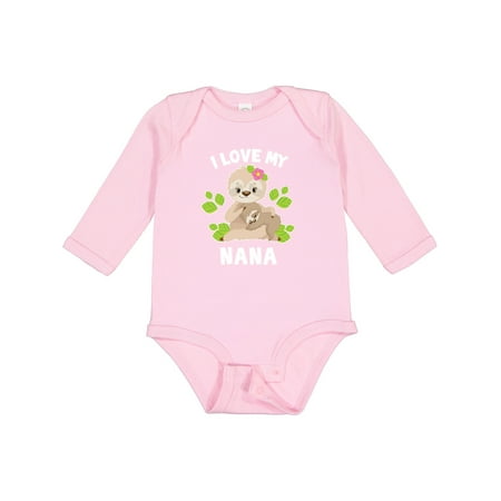 Inktastic Cute Sloth I Love My Nana with Green Leaves Boys or Girls Long Sleeve Baby Bodysuit
Inktastic Cute Sloth I Love My Nana with Green Leaves Boys or Girls Long Sleeve Baby Bodysuit