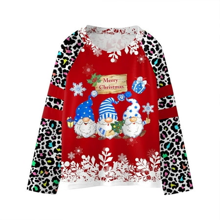 ZMHEGW Youths Girls Christmas Letters Prints Casual Pullover Leopard Girls Sweatshirts Boys Toddler Kids Little Girl s Long Sleeve Tops
ZMHEGW Youths Girls Christmas Letters Prints Casual Pullover Leopard Girls Sweatshirts Boys Toddler Kids Little Girl s Long Sleeve Tops