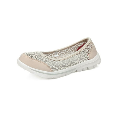 Lumento Women Walking Shoe Lace Flats Slip On Casual Shoes Lightweight Outdoor Comfort Non-Slip Khaki 5.5
Lumento Women Walking Shoe Lace Flats Slip On Casual Shoes Lightweight Outdoor Comfort Non-Slip Khaki 5.5