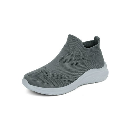 Welliumy Men Walking Shoes Knit Upper Sock Sneakers Mesh Athletic Shoe Gym Flats Running Lightweight Sport Trainers Gray 9
Welliumy Men Walking Shoes Knit Upper Sock Sneakers Mesh Athletic Shoe Gym Flats Running Lightweight Sport Trainers Gray 9