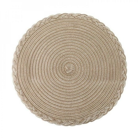 Wisremt Round Placemats Set of 4 for Dining Table – Woven Heat Resistant Anti-Slid Cotton Kitchen Table Mats 15 Inch Easy to Care Mixed Color Sand
Wisremt Round Placemats Set of 4 for Dining Table – Woven Heat Resistant Anti-Slid Cotton Kitchen Table Mats 15 Inch Easy to Care Mixed Color Sand