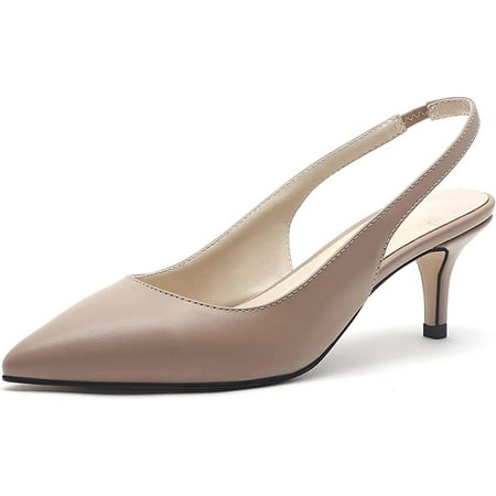 THE SHY Women s Slingback Kitten Heels Pointed Toe Dress Pumps Shoes Office Ladies Low Heels Sandals
THE SHY Women s Slingback Kitten Heels Pointed Toe Dress Pumps Shoes Office Ladies Low Heels Sandals