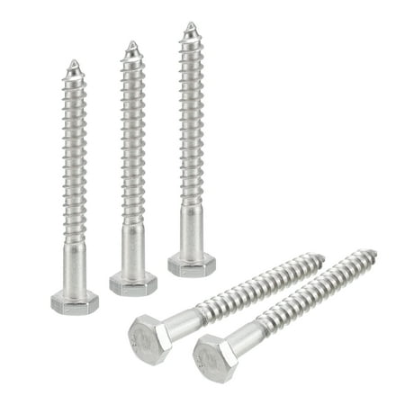 Uxcell Hex Head Lag Screws Bolts 1/4 x 2-1/2 304 Stainless Steel Partial Thread Wood Screws 25 Pack
Uxcell Hex Head Lag Screws Bolts 1/4 x 2-1/2 304 Stainless Steel Partial Thread Wood Screws 25 Pack