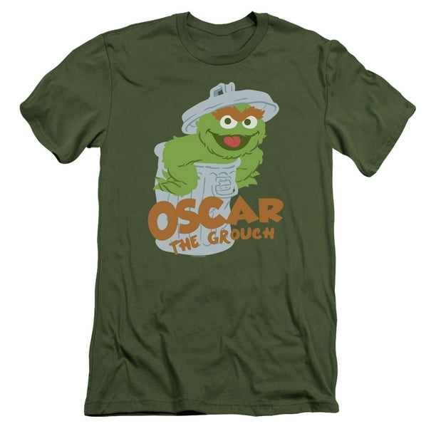 Sesame Street Flat Oscar Mens Slim Fit Shirt