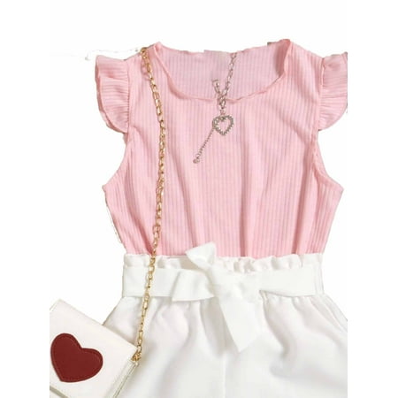 Cute Colorblock Round Neck Sleeveless Multicolor Toddler Girls Two-piece Outfits (Girl s)
Cute Colorblock Round Neck Sleeveless Multicolor Toddler Girls Two-piece Outfits (Girl s)