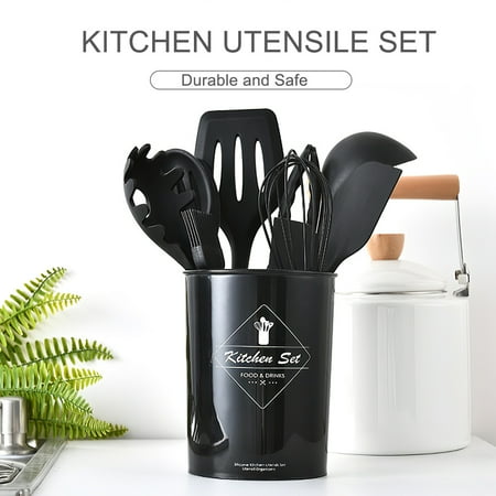 Htovila Kitchen Utensils Set 10Pcs Silicone Non-stick Barreled Cooking Utensil All Over Silica Gel Utensil with Gift S Shaped Hooks
Htovila Kitchen Utensils Set 10Pcs Silicone Non-stick Barreled Cooking Utensil All Over Silica Gel Utensil with Gift S Shaped Hooks