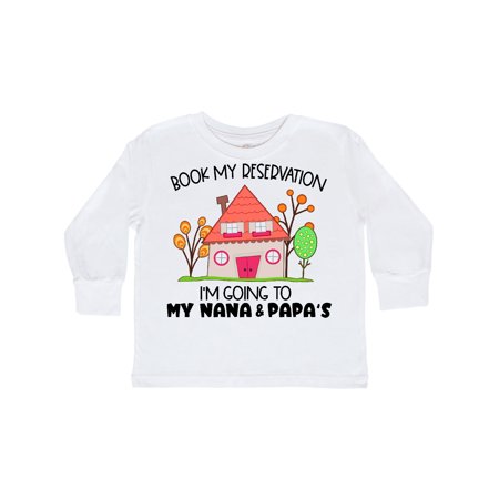 Inktastic Book my Reservation! I m Going To My Nana and Papa s- House Gift Toddler Boy or Toddler Girl Long Sleeve T-Shirt
Inktastic Book my Reservation! I m Going To My Nana and Papa s- House Gift Toddler Boy or Toddler Girl Long Sleeve T-Shirt
