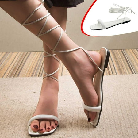 Tdoqot Women s Flat Sandals- Fashion Strappy Square Toe Comfy Dressy Summer Womens Sandals White Size 7.5
Tdoqot Women s Flat Sandals- Fashion Strappy Square Toe Comfy Dressy Summer Womens Sandals White Size 7.5