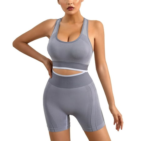 YWDJ Silk Pajamas for Women Sports Underwear Women Shock-proof Running Training Yoga Vest Wear Beautiful Back Fitness Elasticity Bra Shorts Set Gray L
YWDJ Silk Pajamas for Women Sports Underwear Women Shock-proof Running Training Yoga Vest Wear Beautiful Back Fitness Elasticity Bra Shorts Set Gray L