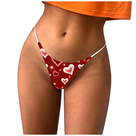 YDKZYMD Women Panties Underwear LaceG-string Thong Print Sexy Briefs Panties
