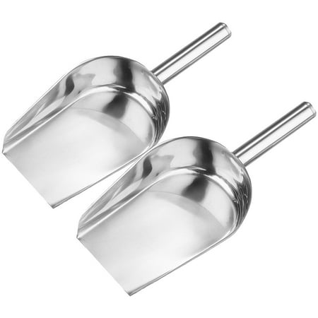 2pcs Ice Cube Shovel Coffee Bean Shovel Stainless Steel Flour Shovel for Kitchen