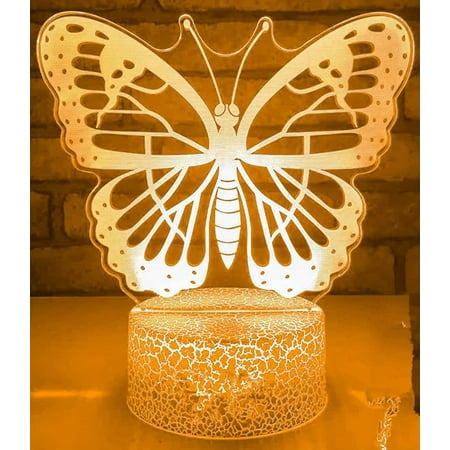 YSTIAN 3D Butterfly Night Light led Lamp Illusion 7 Color Changing Touch Switch Table Desk Decoration Lamps Birthday Gift Acrylic Base USB Cable Toy
YSTIAN 3D Butterfly Night Light led Lamp Illusion 7 Color Changing Touch Switch Table Desk Decoration Lamps Birthday Gift Acrylic Base USB Cable Toy
