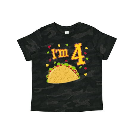 Inktastic Im Four- Taco Birthday Party Gift Toddler Boy or Toddler Girl T-Shirt