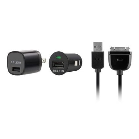 Belkin F8Z493TT03-P Microcharge + Chargesync Micro Pwr Ac/dc Power Kit For Ipod Or Iphone