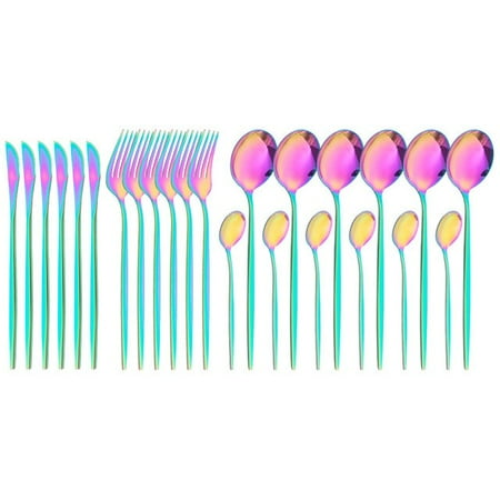 DabuLiu 24pcs Western Dinnerware Set Tableware 24 Piece Set Stainless Steel Knife Fork Spoon Set Cutlery Set Kitcchen Tools 
DabuLiu 24pcs Western Dinnerware Set Tableware 24 Piece Set Stainless Steel Knife Fork Spoon Set Cutlery Set Kitcchen Tools