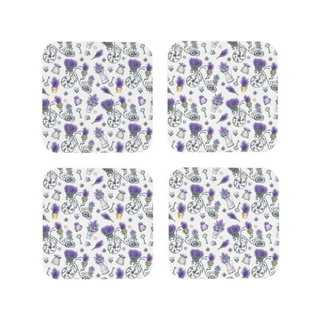 Drink Coasters Set of 4 Lavender Bicycle Leather Coasters for Coffee Table Protector Heat Resistant Cute Coasters for Home Decor Housewarming Gifts Bar Kitchen 4 Inch Square
Drink Coasters Set of 4 Lavender Bicycle Leather Coasters for Coffee Table Protector Heat Resistant Cute Coasters for Home Decor Housewarming Gifts Bar Kitchen 4 Inch Square