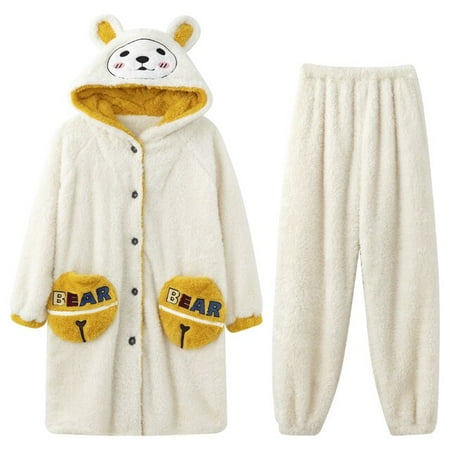 DanceeMangoo Women Sleepwear Plus Size XXL Intensification Nighty Plush Set Winter Pyjamas Loose Version Medium Style Hooded Pajamas женский
DanceeMangoo Women Sleepwear Plus Size XXL Intensification Nighty Plush Set Winter Pyjamas Loose Version Medium Style Hooded Pajamas женский