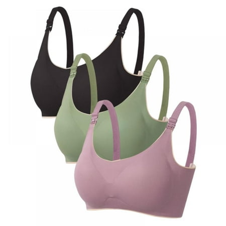 Womens Maternity Pregnancy Seamless Breastfeeding Bras - Ultra Comfort Maternity Smooth Wireless Sleeping Bralette(3-Packs)
Womens Maternity Pregnancy Seamless Breastfeeding Bras - Ultra Comfort Maternity Smooth Wireless Sleeping Bralette(3-Packs)