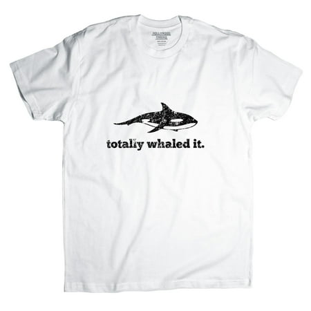 Totally Whaled It - With Cool Image of Humpback Whale Men's T-Shirt