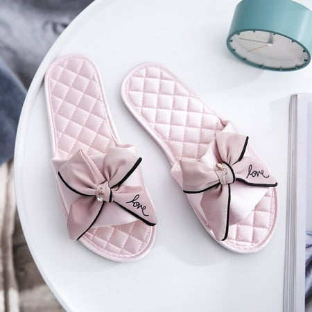 CoCopeaunt Elegant Open-Toe Butterfly-knot Women House Slippers Faux Slik Bedroom Flat Ladies Fabric Shoes Indoor Women Slides Non-slip
CoCopeaunt Elegant Open-Toe Butterfly-knot Women House Slippers Faux Slik Bedroom Flat Ladies Fabric Shoes Indoor Women Slides Non-slip