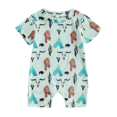 Wallarenear Western Baby Girl Boy Jumpsuit Short Sleeve Cow Print Romper Pants Bodysuit Green 12-18 Months
Wallarenear Western Baby Girl Boy Jumpsuit Short Sleeve Cow Print Romper Pants Bodysuit Green 12-18 Months