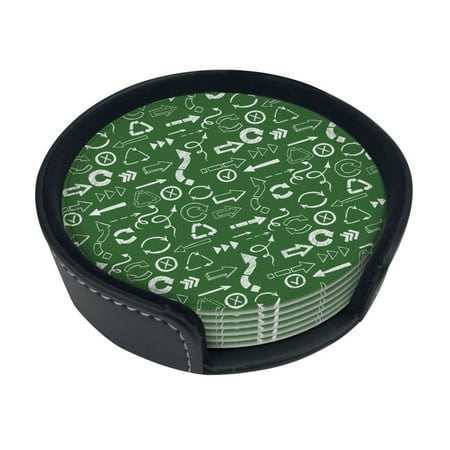 Round Pu Leather Coaster Symbol Background Heat - Resistant Beverage Cup Mat-Fancy Decor For Kitchen Office Dining Room Table - Drink Protector 6-Slice
Round Pu Leather Coaster Symbol Background Heat - Resistant Beverage Cup Mat-Fancy Decor For Kitchen Office Dining Room Table - Drink Protector 6-Slice