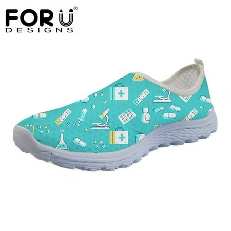 FORUDESIGNS Cartoon Nursing Fashion Mesh Sneakers Women Flats Summer Nurse Pattern Female Light Casual Shoes Woman Walking
FORUDESIGNS Cartoon Nursing Fashion Mesh Sneakers Women Flats Summer Nurse Pattern Female Light Casual Shoes Woman Walking