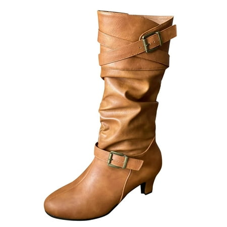 Womens High Heel Leather Boots Long Booties Knee High Boots For Ladies Winter Shoes
Womens High Heel Leather Boots Long Booties Knee High Boots For Ladies Winter Shoes