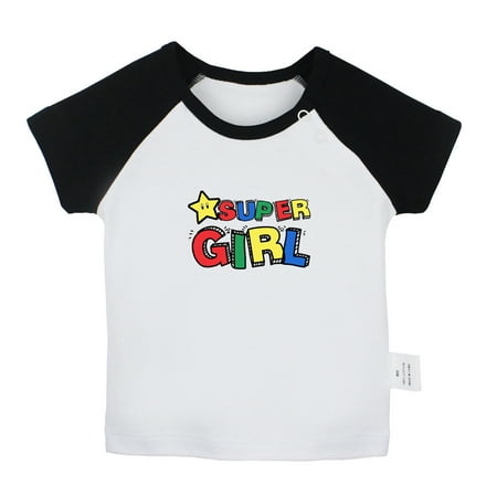 Super Girl Funny T shirt For Baby Newborn Babies T-shirts Infant Tops 0-24M Kids Graphic Tees Clothing (Short Black Raglan T-shirt 6-12 Months)
Super Girl Funny T shirt For Baby Newborn Babies T-shirts Infant Tops 0-24M Kids Graphic Tees Clothing (Short Black Raglan T-shirt 6-12 Months)