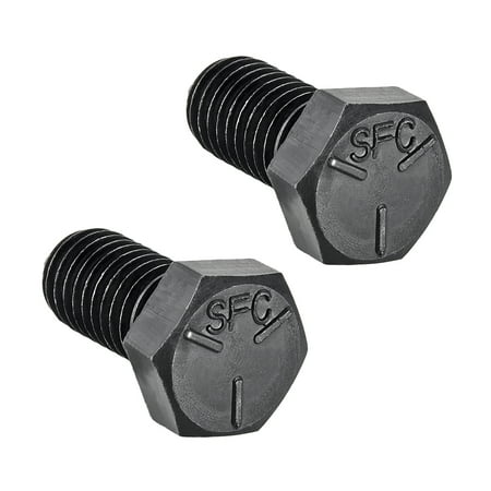 1/2 -13x1 Hex Bolts Grade 5 UNC Black Carbon Steel Black 2 Pack
