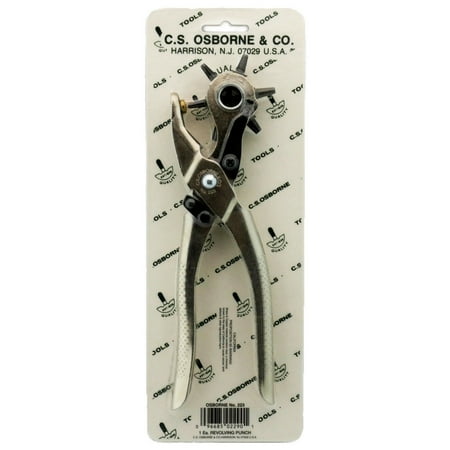 C.S. Osborne Revolving Punch - Nickel Plated #223 (Tube Sizes 0-6) USA Made