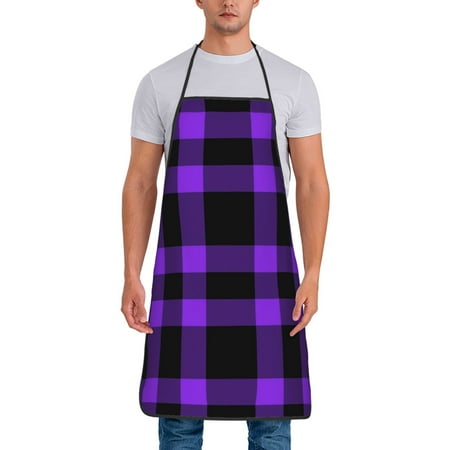 Wukai Purple Buffalo Plaid Print Aprons Adjustable Bib Aprons Cooking Kitchen Chef Apron for Women and Men
Wukai Purple Buffalo Plaid Print Aprons Adjustable Bib Aprons Cooking Kitchen Chef Apron for Women and Men