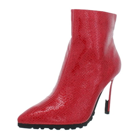 Thalia Sodi Womens Rhodes Faux Suede Pointed Toe Ankle Boots