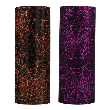 2 Rolls Spider Web Tulle Creative Halloween Tulle Delicate Halloween Gauze