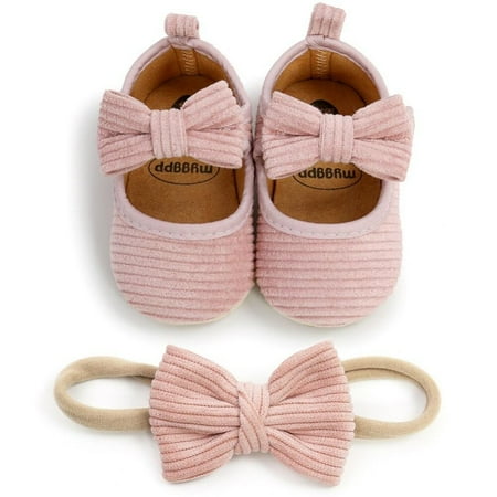 Baby Girls Mary Jane Flats with Headband Infant Non-Slip Soft Sole Cute Princess Wedding Shoes 0-18M
Baby Girls Mary Jane Flats with Headband Infant Non-Slip Soft Sole Cute Princess Wedding Shoes 0-18M