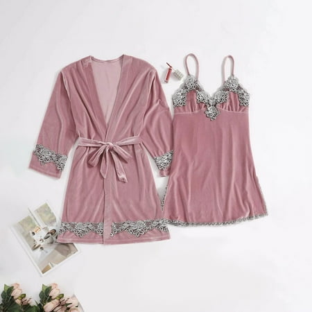 Lingerie for Women Dqueduo Nightgown Gold Velvet Pajamas Lace Nightdress Underwear Sleepwear Trousers Valentines Day Gifts on Clearance
Lingerie for Women Dqueduo Nightgown Gold Velvet Pajamas Lace Nightdress Underwear Sleepwear Trousers Valentines Day Gifts on Clearance