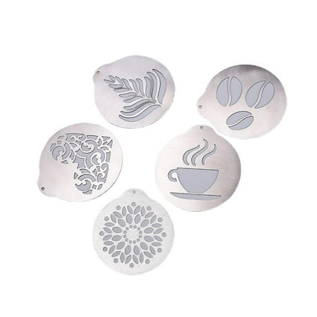 5PCS Stainless Steel Coffee Stencils Foam Latte Art Stencils for Decorating Coffee Cupcake Cake Cappuccino
5PCS Stainless Steel Coffee Stencils Foam Latte Art Stencils for Decorating Coffee Cupcake Cake Cappuccino