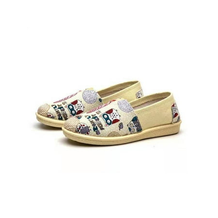 Rockomi Women s Loafers Canvas Flats Comfort Casual Shoes Ladies Breathable Slip-Resistant Flat Shoe Lightweight Slip On Loafer Beige Cartoon 6.5
Rockomi Women s Loafers Canvas Flats Comfort Casual Shoes Ladies Breathable Slip-Resistant Flat Shoe Lightweight Slip On Loafer Beige Cartoon 6.5