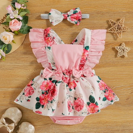 Aayomet Baby Bodysuit Baby Romper Boys baby girl s ruffle sleeve romper with snap for newborn infant toddler Pink 12 Months
Aayomet Baby Bodysuit Baby Romper Boys baby girl s ruffle sleeve romper with snap for newborn infant toddler Pink 12 Months