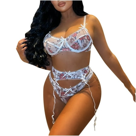 Wandatree Women Exquisite Lace Lingerie Bra+Garter+Briefs Set Babydoll Cut-Out SleepwearExquisite Lace Lingerie Bra+Garter+Briefs Set Babydoll Cut-Out Sleepwear 
Wandatree Women Exquisite Lace Lingerie Bra+Garter+Briefs Set Babydoll Cut-Out SleepwearExquisite Lace Lingerie Bra+Garter+Briefs Set Babydoll Cut-Out Sleepwear