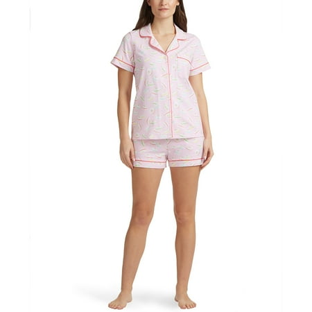 BedHead - Short Sleeve Shorty PJ Set - Funfetti Macarons - Medium