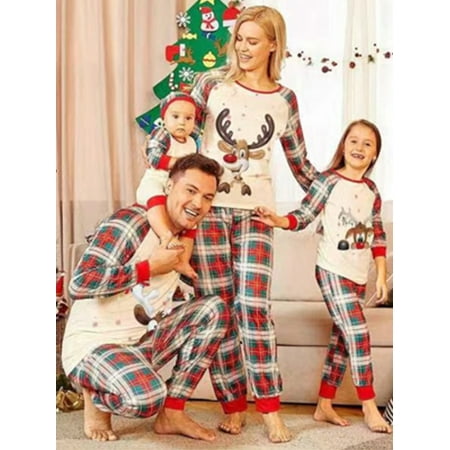 Gwiyeopda Family Matching Christmas Pajamas Reindeer Printed Tops Plaid Pants Jammies Sleepwear PJ s Set
Gwiyeopda Family Matching Christmas Pajamas Reindeer Printed Tops Plaid Pants Jammies Sleepwear PJ s Set