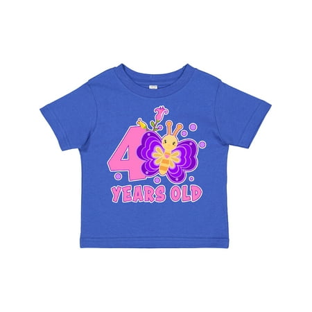 Inktastic 4 Years Old with Butterfly and Flowers Gift Toddler Toddler Girl T-Shirt
Inktastic 4 Years Old with Butterfly and Flowers Gift Toddler Toddler Girl T-Shirt